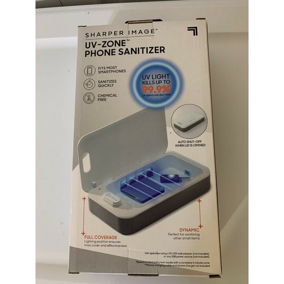 New Sharper Image UV Zone Phone Sanitizer Sanitize‎ Kill Bacteria and Virus - Picture 2 of 7